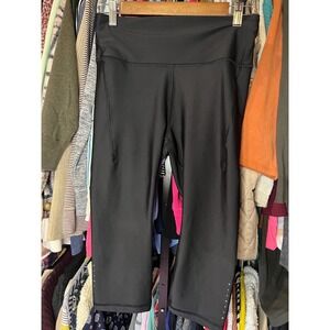 Athleta‎ Pacesetter Crop Leggings Black M/T Athletic Workout Pants